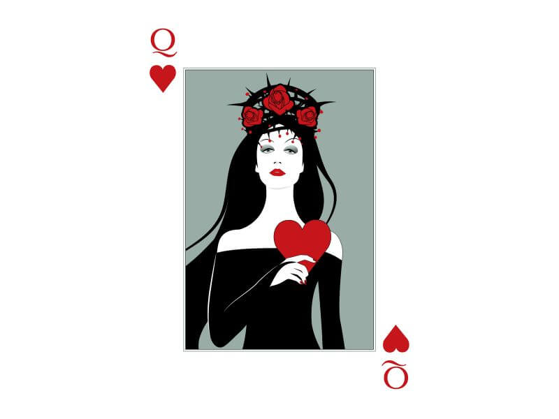 Matching Queen and King of Hearts Temporary Tattoo  Set of 33  Tatteco