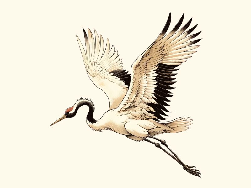 Japanese Crane Tattoo Meaning: Grace and Beauty